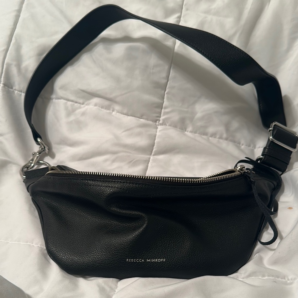 Rebecca Minkoff Black Leather Crossbody Bag